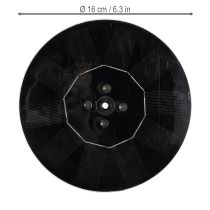 gjenstander Solcelledrevet pumpe for hagedammer, flytende dekorativ vannfunksjon med LED, 16 cm