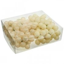 gjenstander Mini julekuler kremblanding matt/blank Ø25mm 140p