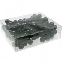 gjenstander Mini julekuler på tråd sort glass Ø25mm 140 stk