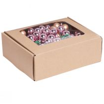 gjenstander Speilbær Aprikos Rosa Glasskuler Tråd Ø20mm 140 stk