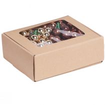 gjenstander Speil Bær Glasstråd Gull Brun Aprikos Ø20mm 140 stk