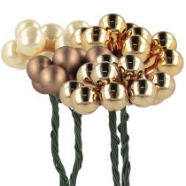 gjenstander Speilbær Ø1,5 cm brun-gull 140 stk