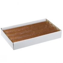gjenstander Pinnelys, ensfargede lys, karamell, 34x240mm, 4 stk.