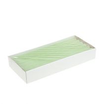 gjenstander Koniske lys ensfarget limegrønn​​​​​​​ 21×240 mm 12 stk