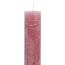 gjenstander Koniske lys ensfarget gammelrosa 34mm x 300mm 4 stk
