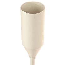 gjenstander Konisk lysestake 6 lys lysestake grå Ø20cm H31cm