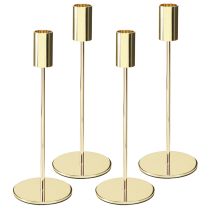 gjenstander Gullmetalllysestake moderne 21,5 cm 4 stk