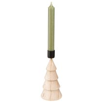 gjenstander Lysestaker i tre til juletre, naturlig størrelse H16 cm, 2 stk.
