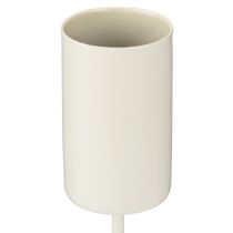 gjenstander Metalllysestake på stang, beige, H11 cm, 4 stk.