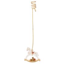gjenstander Juletrelysholder gyngehest 20 cm 3 stk