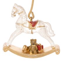 gjenstander Juletrelysholder gyngehest 20 cm 3 stk