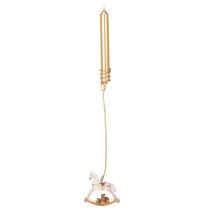 gjenstander Juletrelysholder gyngehest 20 cm 3 stk