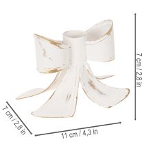 gjenstander Vintage sløyfelysestake, 12 cm