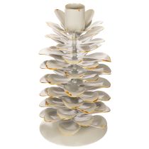 gjenstander Lysestake i kongledesign for spisslys, 17 cm