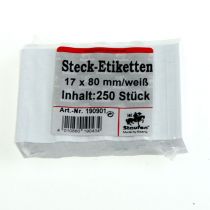 gjenstander Stick-on etiketter 17mm x 80mm 250 stk