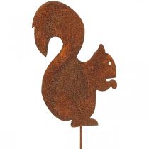 Hageplugg ekorn patina dekorativ plugg 20cm