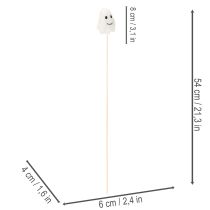 gjenstander Spøkelsesfigurer på trepinner, Halloween-dekorasjon, 54 cm, 8 deler