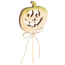 gjenstander Dekorativt gresskar med ansikt Halloween-dekorasjon, 31 cm, 12 stk.
