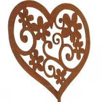 Blomsterplugg hjerte hage dekorasjon patina Valentinsdag 10×8,5cm