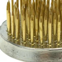 gjenstander Blomster pinnsvin plug-in pinnsvin Kenzan Ikebana messing rund Ø 40mm