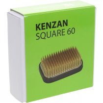 gjenstander Kenzan Ikebana blomsterstilk, sølvmessing, rektangulær, 60×45 mm