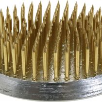 gjenstander Plug-in pinnsvin Kenzan rund blomst pinnsvin sølv messing Ø60mm