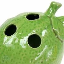 Fajanse vase lime grønn 15cm