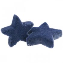 gjenstander Julestrøssel, stjerner, blå Ø4/5cm 40p