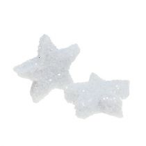 gjenstander Star Glitter 1,5cm for sprinkling av hvit 144stk