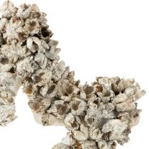 gjenstander Stjerne til å henge opp juledekorasjon hvit, glitter Ø15cm