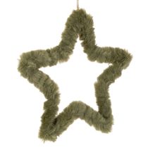 gjenstander Hengende stjerne, fuskepels, for dører og vinduer, 30 cm, 3 stk.