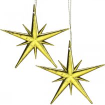 Julepynt stjerneheng Gylden B11,5cm 16stk