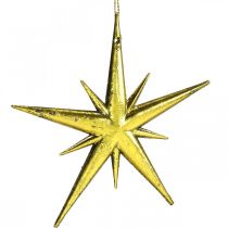Julepynt stjerneheng Gylden B11,5cm 16stk