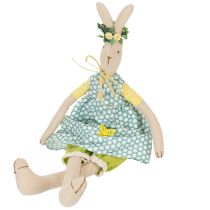 gjenstander Kosedyr påskehare, påskehare med klær, kaninjente H43cm