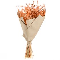 gjenstander Bohemsk tørket blomsterbukett, appelsin og aprikos, dekorativ, 45 cm, 80 g