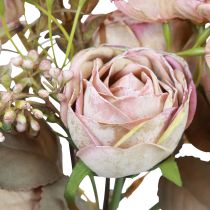 gjenstander Kunstig blomsterbukett kunstige blomster kunstige roser antikk 30cm