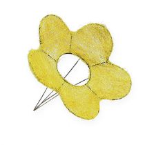Sisal mansjett gul Ø20cm blomstermanchet 8stk
