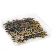 gjenstander Strødekorasjon Julestjernetre 4 farger Ø4cm 72 stk