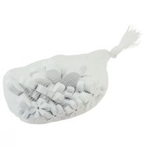 gjenstander Strødekor trebordsdekor hvite blomster Ø2cm–6cm 20 stk