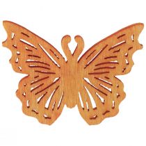 gjenstander Scatter dekorasjon sommerfugl trebord dekorasjon vår 4×3cm 72stk
