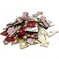 gjenstander Englestrøs av tre englestrøs dekorasjon engledekor 4,5×3cm 72 stk.