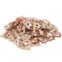 gjenstander Strødekorasjon Jul Julepynt hus 4,5×5cm 72 stk