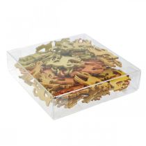 gjenstander Strødekorasjon juleved hjort natur 4×3cm 72 stk