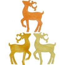 gjenstander Strødekorasjon juleved hjort natur 4×3cm 72p
