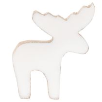 gjenstander Dekorativ figur av treelg, stående, julepynt, 6 cm, 8 deler