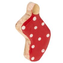 gjenstander Prikkete sokker, juleborddekorasjon, 6 cm, 8 stk.