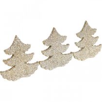gjenstander Scatter dekorasjon Julegran gull glitter 4cm 72p