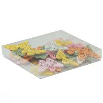 gjenstander Shaker tresommerfugl fargerik strøpynt 4,5×3cm 48 stk