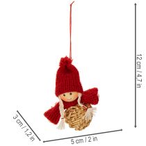 gjenstander Stråpyntsett juletrepynt figurer og stjerner 6 cm 30 stk