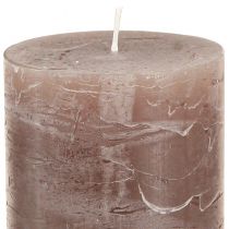 gjenstander Dekorative kuppellys, 3-farget blanding av brune toner, ensfarget, 70x120 mm, sett med 12 for atmosfære og hjem